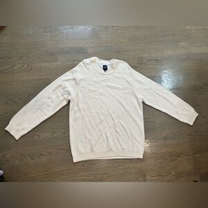 Gap cotton relaxed cream sweater size XL
